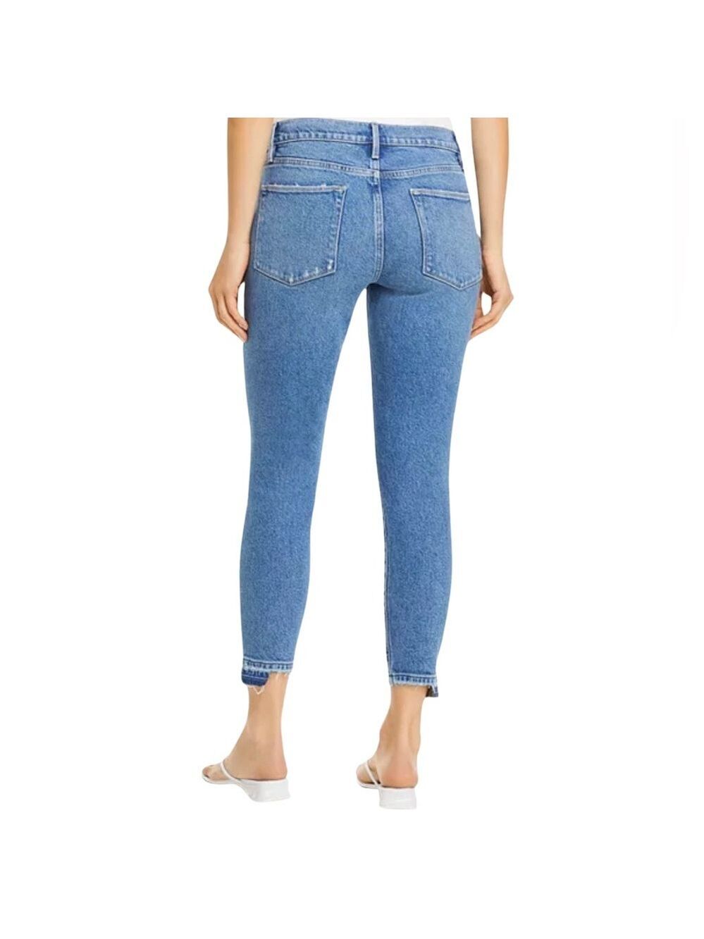 FRAME Le High Skinny Crop Jeans, Clarin, Rips Size 27 - Picture 2 of 16